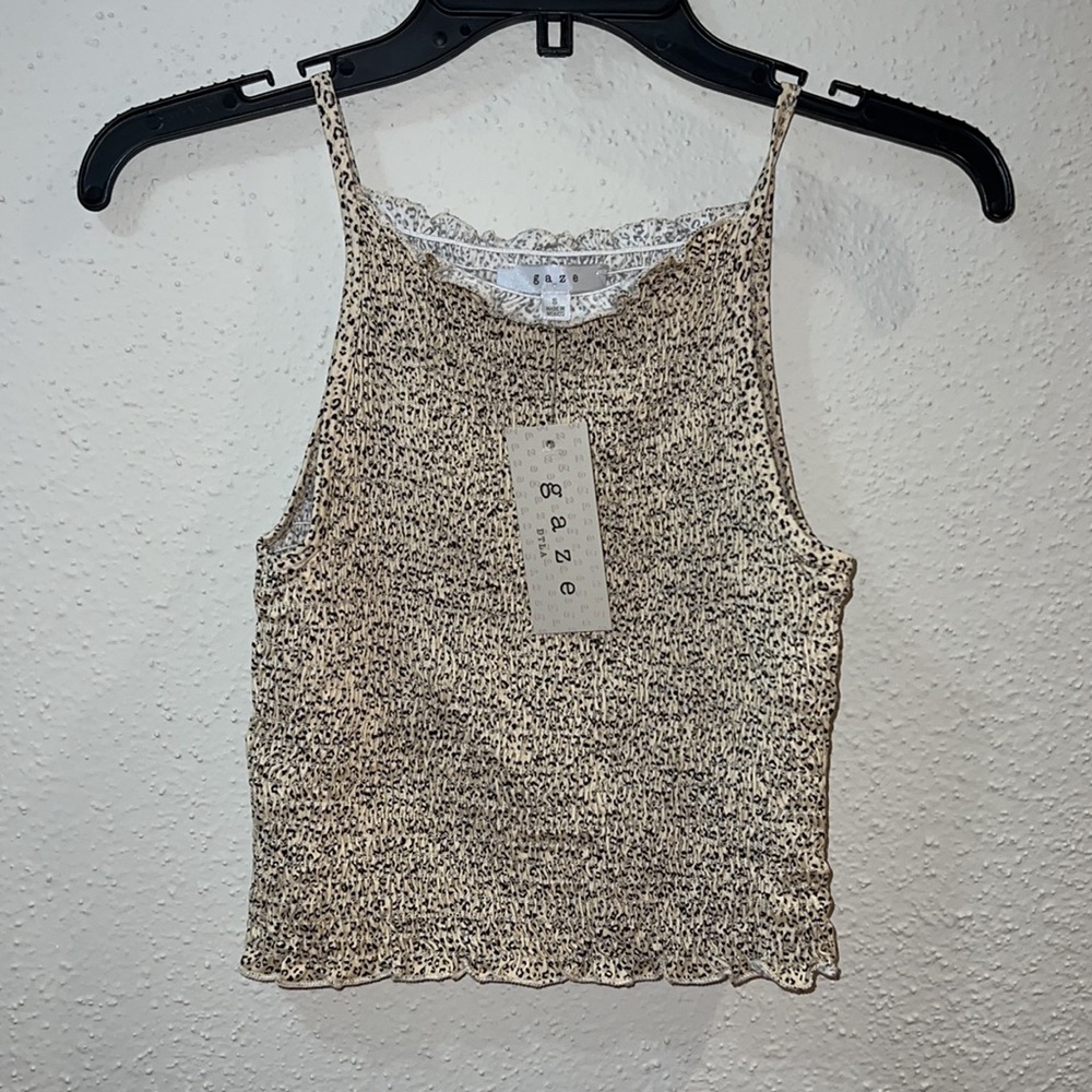 Scrunched Ruffle Tank Top